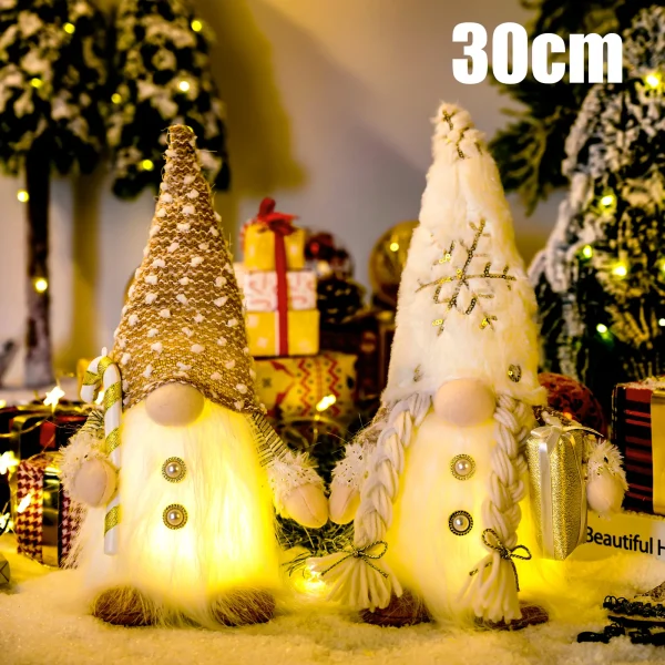 30cm Glowing Gnome Christmas Decorations 2024