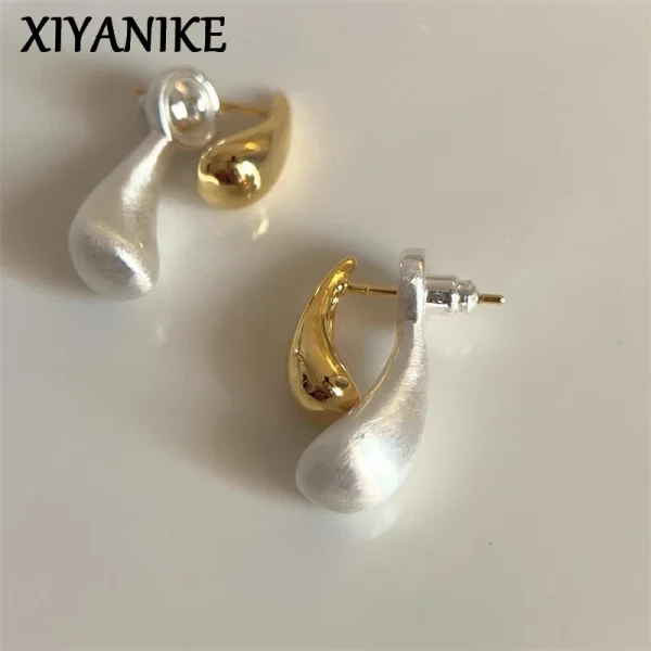 French Waterdrop Stud New Year Earrings For Women